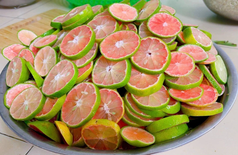 Chanh đào ngâm mật ong