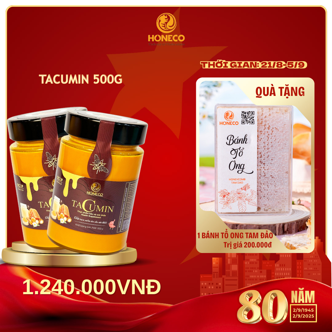 Mua 2 tacumin tặng 1 hộp bánh tổ