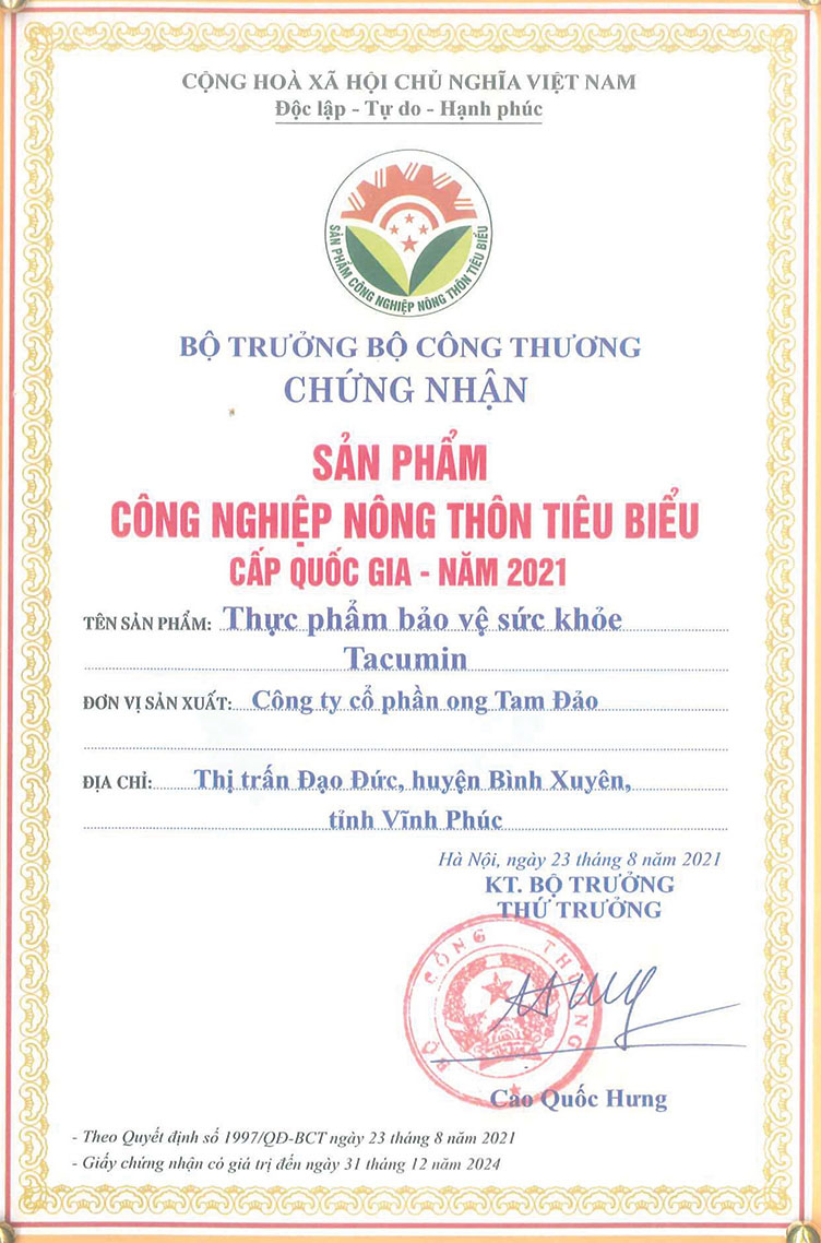 Chứng Nhận SPCN Nông Thôn Tiêu Biểu