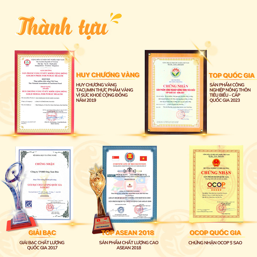 Chứng nhận thành tựu Honeco