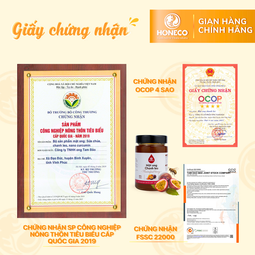 Mật ong Chanh Leo 500g