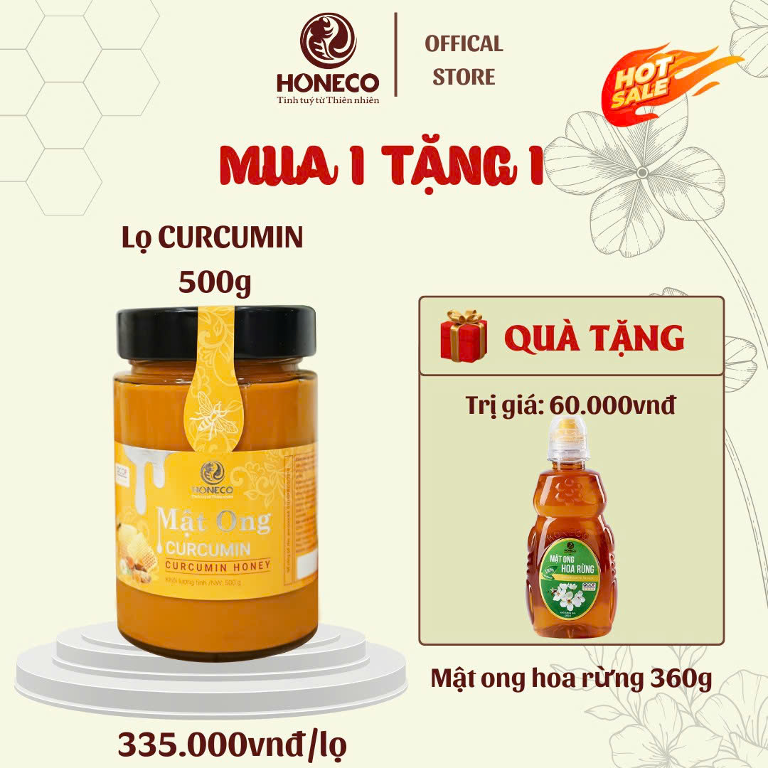 Mật ong Curcumin 500G