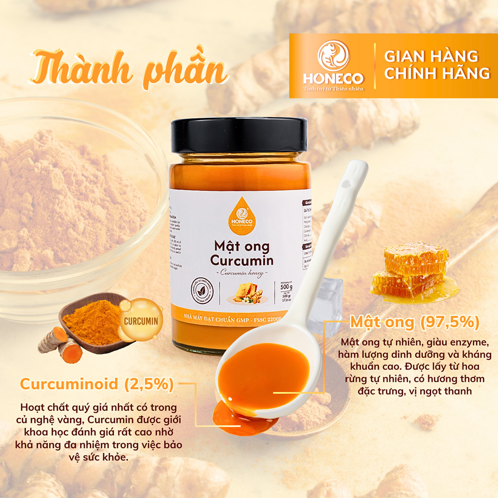 Thành phần Mật ong Curcumin