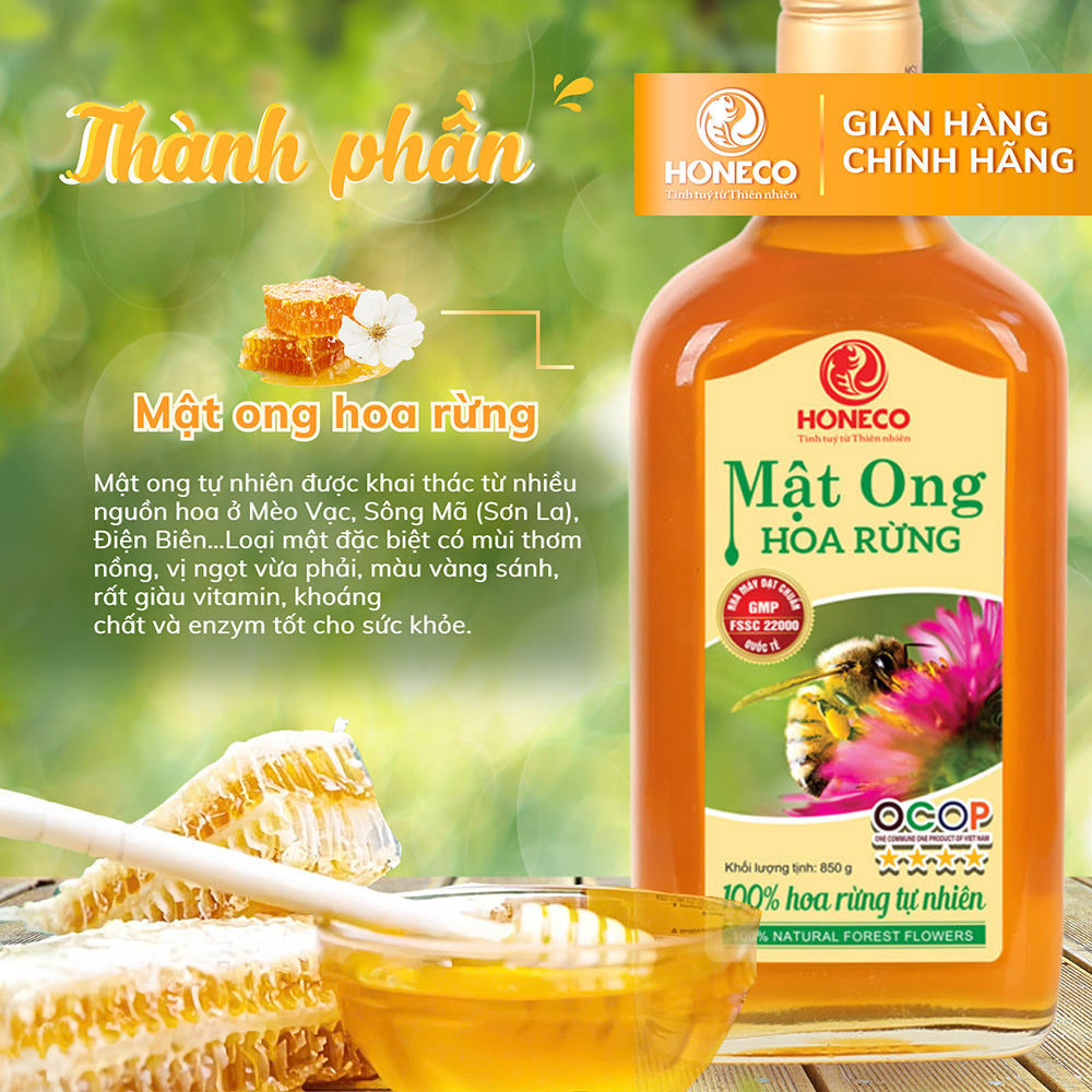 Mật ong hoa rừng 860g