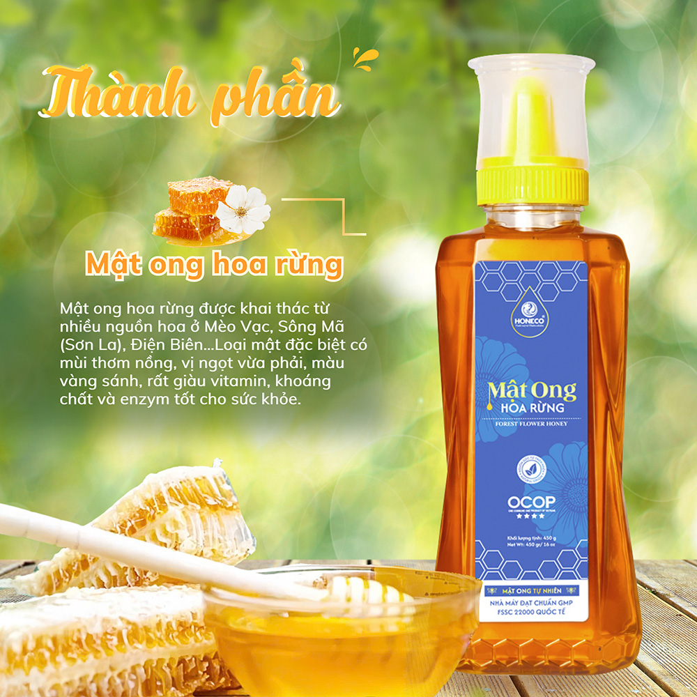 Mật ong hoa rừng 450g