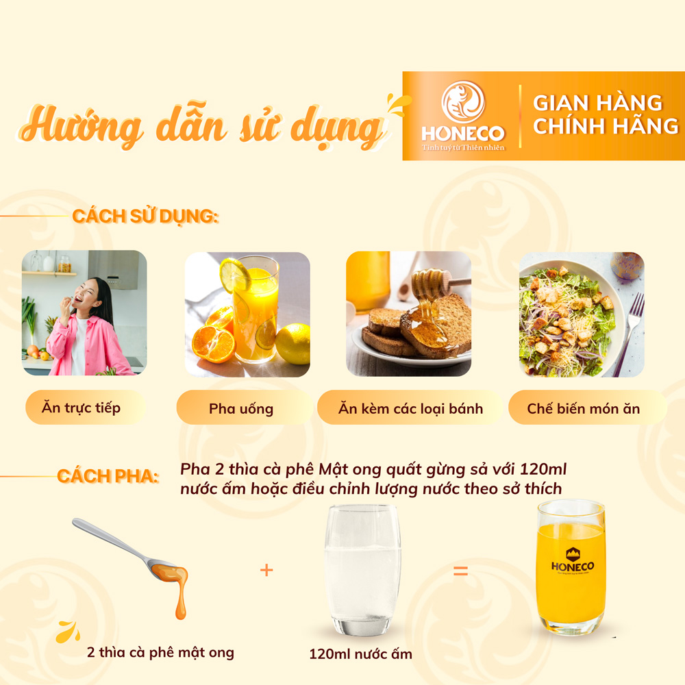 Mật ong Quất gừng sả (Hộp 15 gói)
