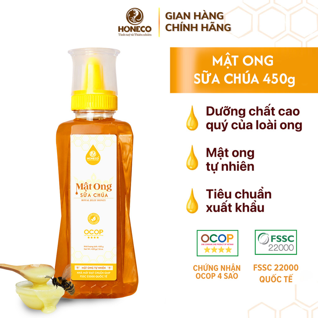 Mật ong sữa chúa 450g