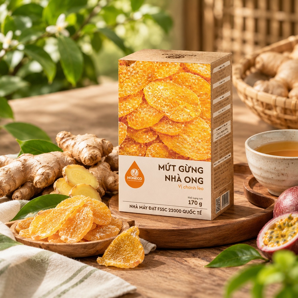 Mứt gừng nhà ong 170g