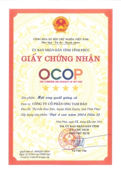 Chứng nhận Ocop