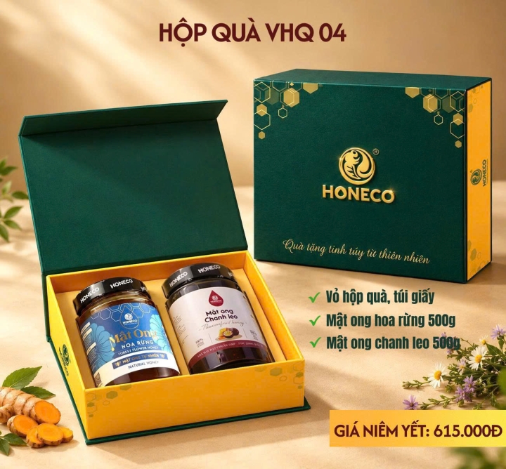 Hộp quà Mật ong Honeco -VHQ04