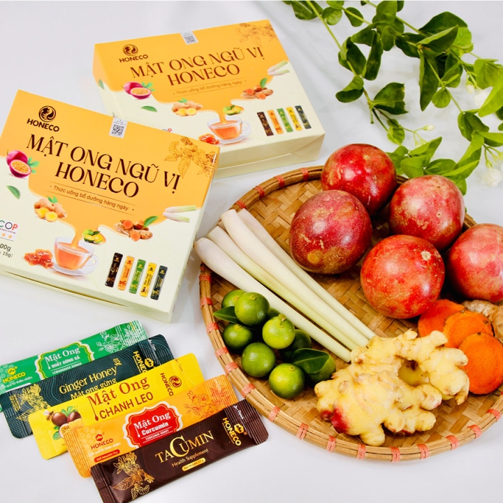 Mật ong Ngũ Vị (Hộp 20 gói)